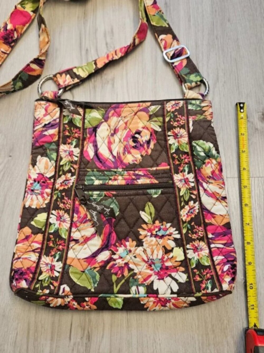 Vera Bradley Hipster Crossbody English Rose Retired Floral Bag - Picture 4 of 5